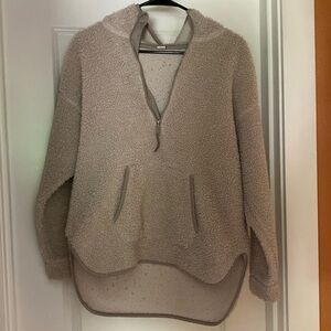 Tan fuzzy hoodie